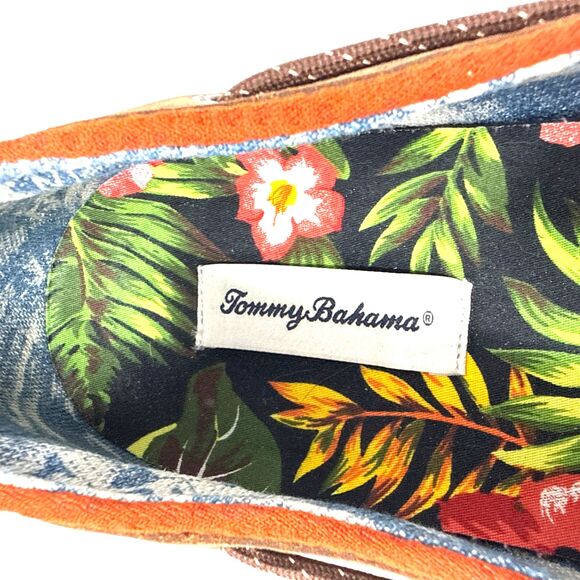 Tommy Bahama On Par Spectator Boat Deck Shoe Mens Sz 12 Brown Leather Tropical main image 10